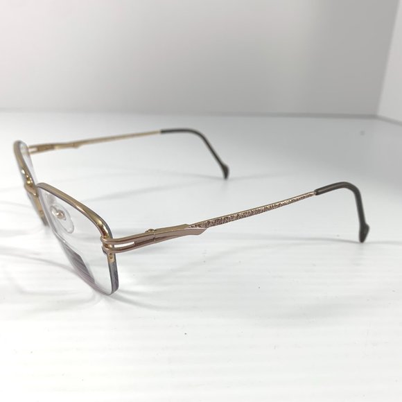 Stepper Si-50155 Unisex Semi Rimless Eyeglasses Frames Glasses Titanium Brown - Picture 3 of 7